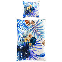 BETTWÄSCHE Satin 135/200 cm  - Blau, Basics, Textil (135/200cm) - Novel