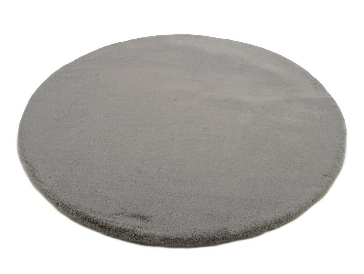 HOCHFLORTEPPICH 80 cm Nuvola - Exklusiv Dunkelgrau  - Dunkelgrau, Basics, Textil (80cm) - Novel