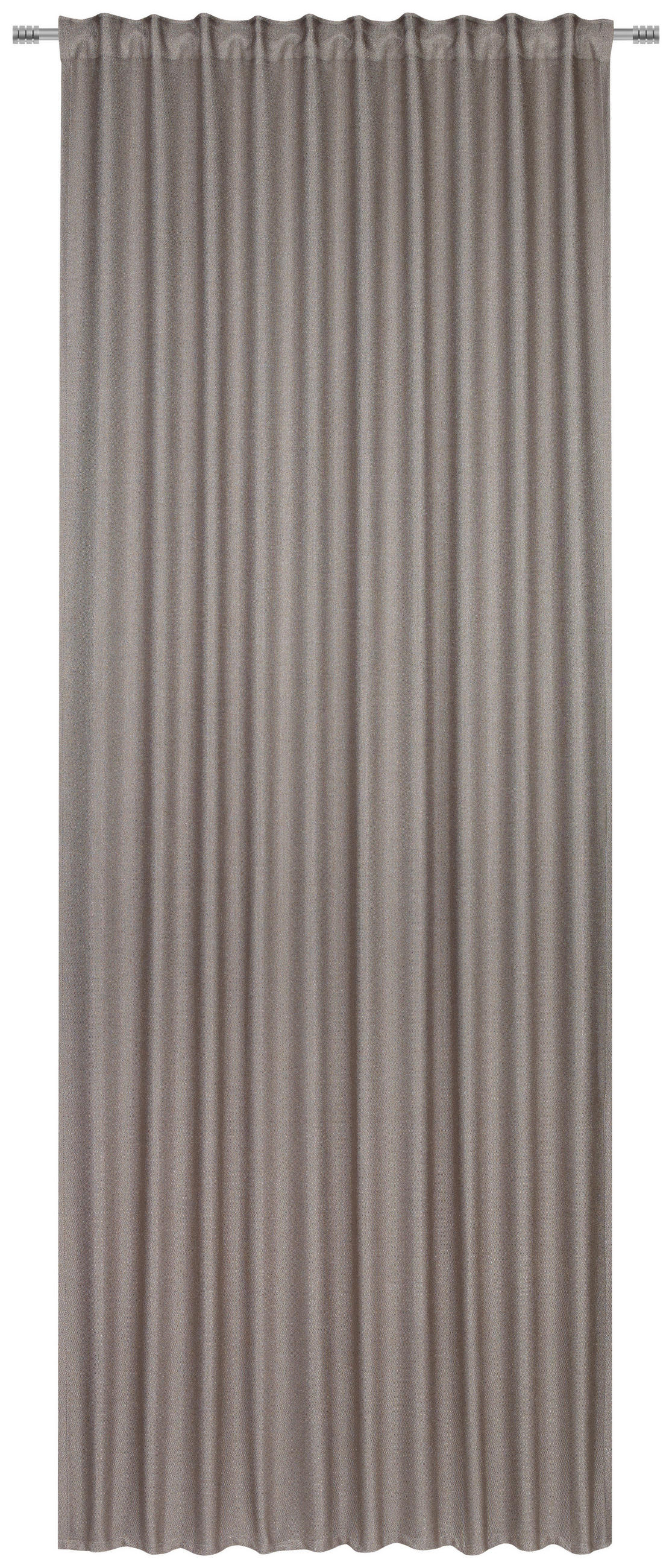 HOTOVÝ ZÁVES, black-out (neprepúšťa svetlo), 140/260 cm - sivohnedá, Konventionell, textil (140/260cm) - Dieter Knoll
