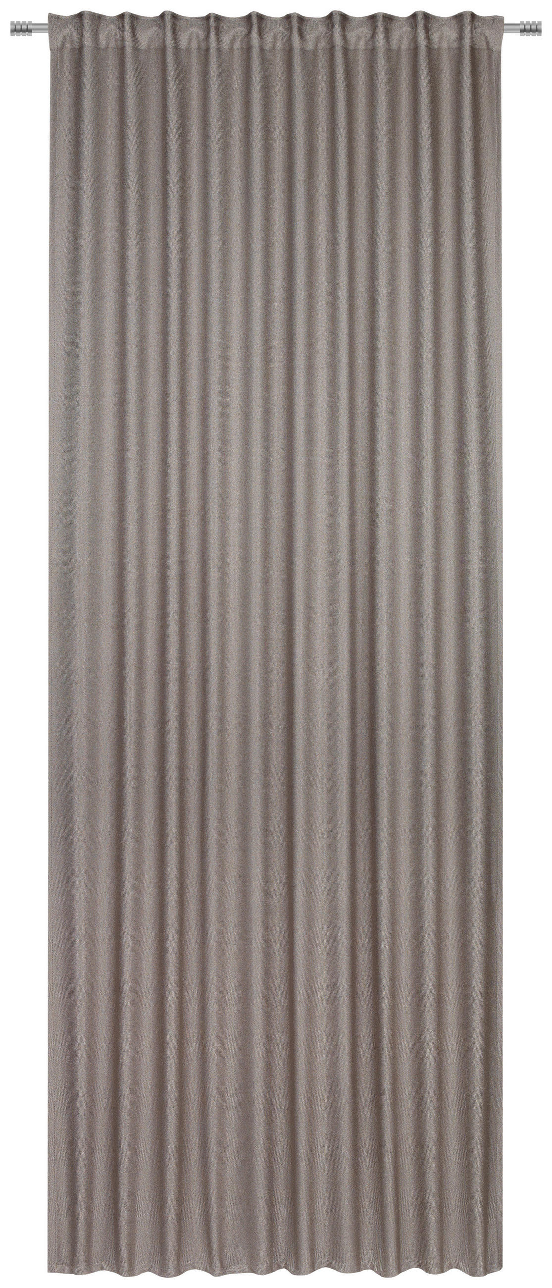 FERTIGVORHANG CAVA black-out (lichtundurchlässig) 140/245 cm   - Taupe, KONVENTIONELL, Textil (140/245cm) - Dieter Knoll
