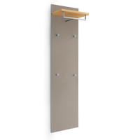 GARDEROBENPANEEL  in 42/170/27 cm  - Taupe/Eiche Bianco, Design, Glas/Holzwerkstoff (42/170/27cm)