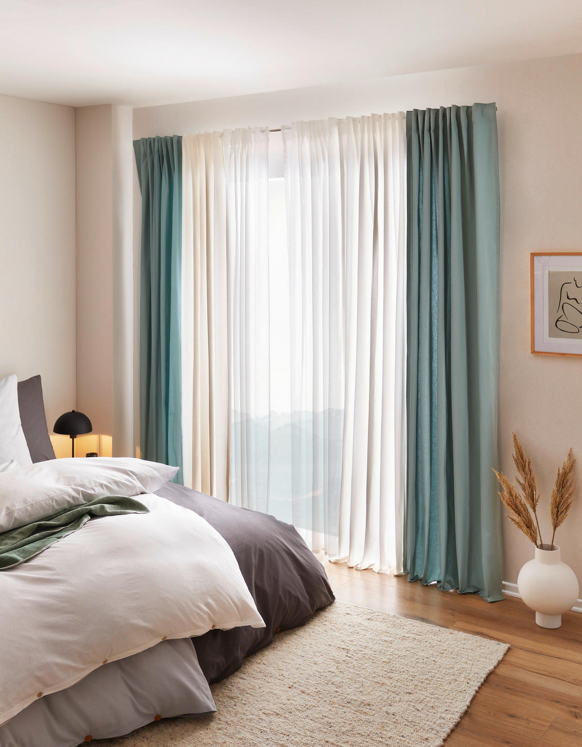 FERTIGVORHANG  transparent  140/255 cm   - Silberfarben/Grau, Basics, Textil (140/255cm) - Bio:Vio
