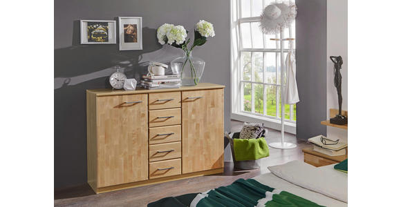 SCHLAFZIMMER in Erlefarben, Birkefarben - Birkefarben/Erlefarben, KONVENTIONELL, Glas/Holz - Cantus
