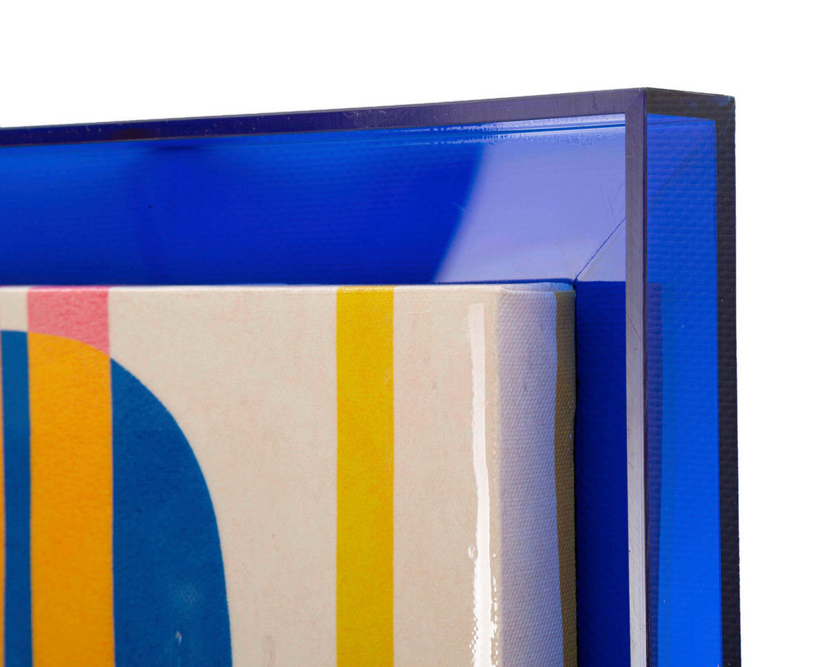LEINWANDBILD  - Blau, Basics, Holz/Kunststoff (60/80/3.3cm)