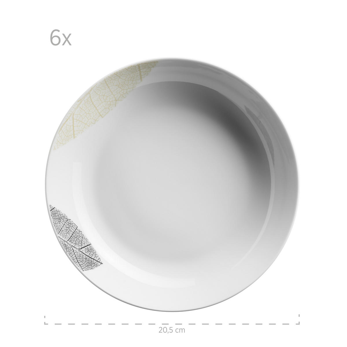 KOMBISERVICE Jona 30-teilig  - Weiß, Basics, Keramik - Mäser