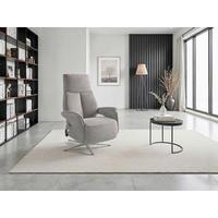 RELAXSESSEL in Textil Grau  - Silberfarben/Grau, Basics, Textil/Metall (75/113/85cm) - Sit & More