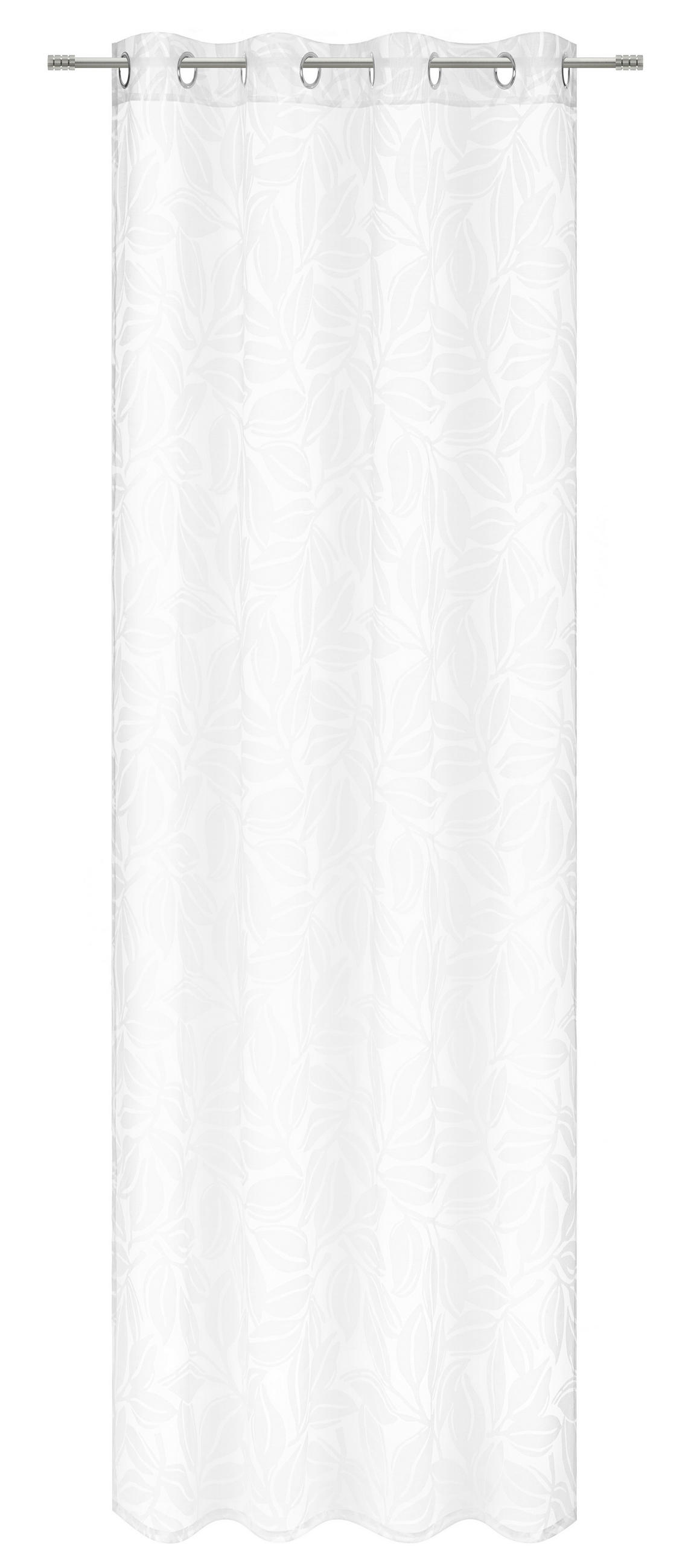 ÖSENSCHAL LOU halbtransparent 135/245 cm   - Weiß, Natur, Textil (135/245cm) - Esposa