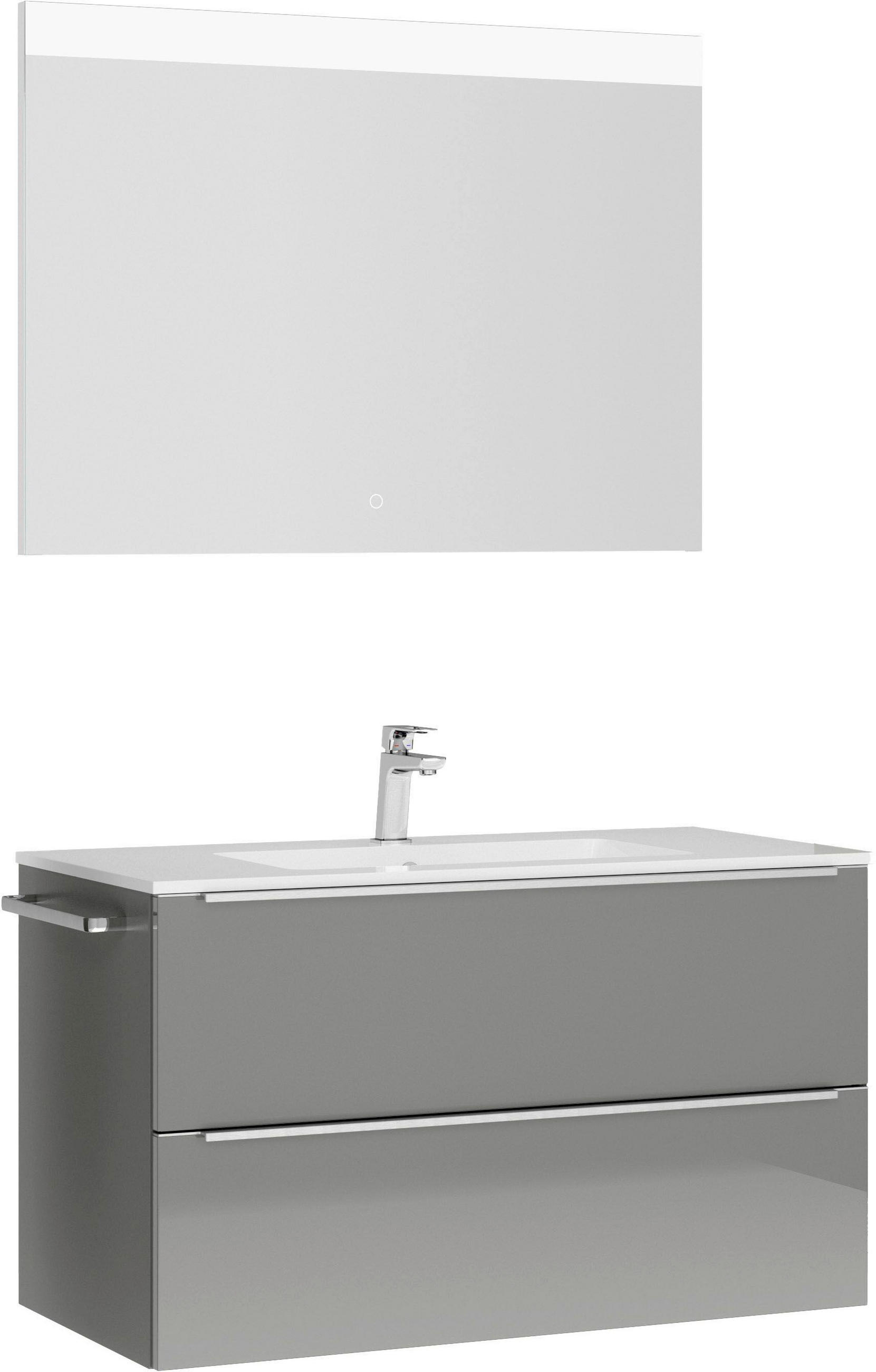 Nobilia Badezimmer Schiefer 101 cm