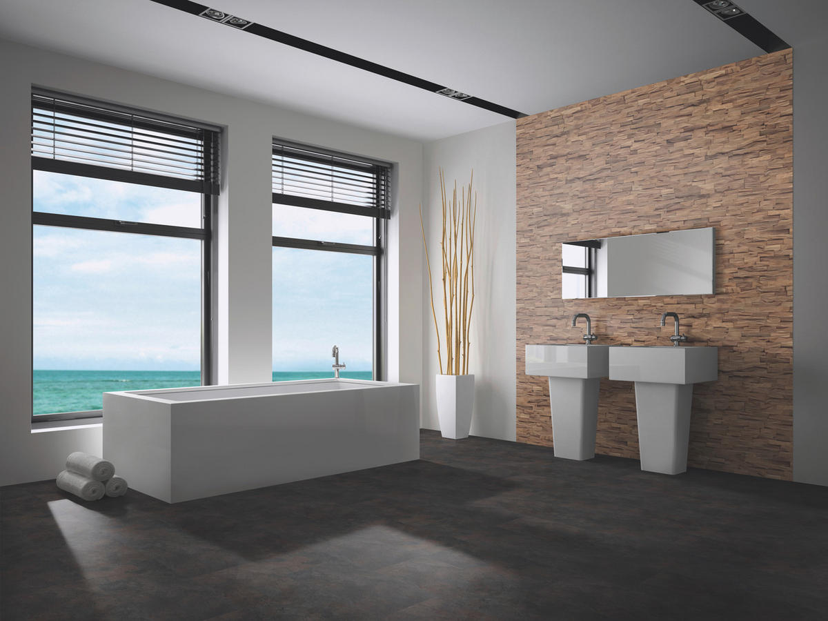 WANDVERKLEIDUNG 11 Stück  - Braun, Basics, Holz (61/15/2cm)