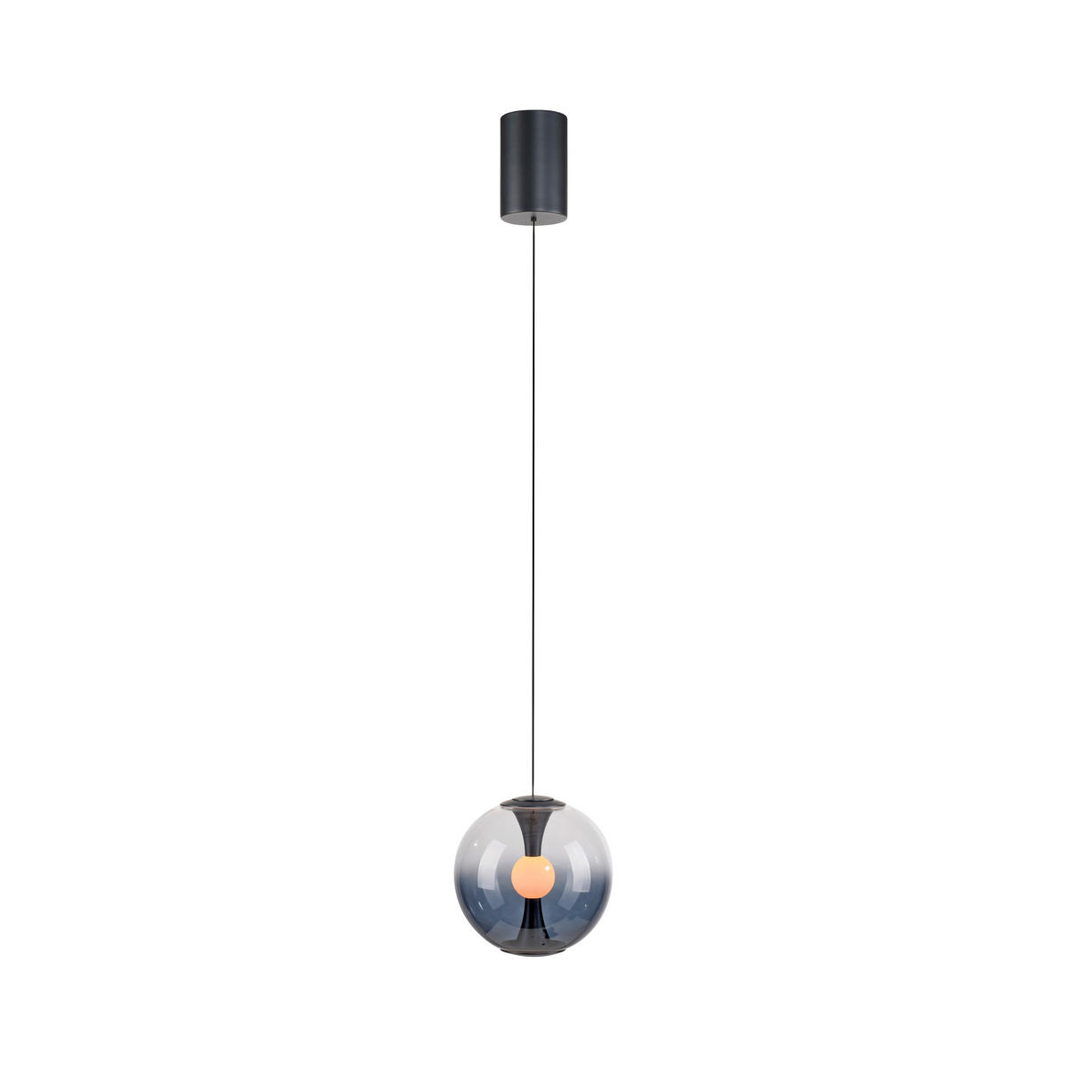 LED-PENDELLEUCHTE PURE Glow 20/80-200 cm   - Grau, MODERN, Glas/Kunststoff (20/80-200cm) - Neuhaus PURE