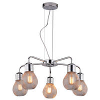 PENDELLEUCHTE 46/46/125 cm  - Chromfarben, KONVENTIONELL, Metall (46/46/125cm)