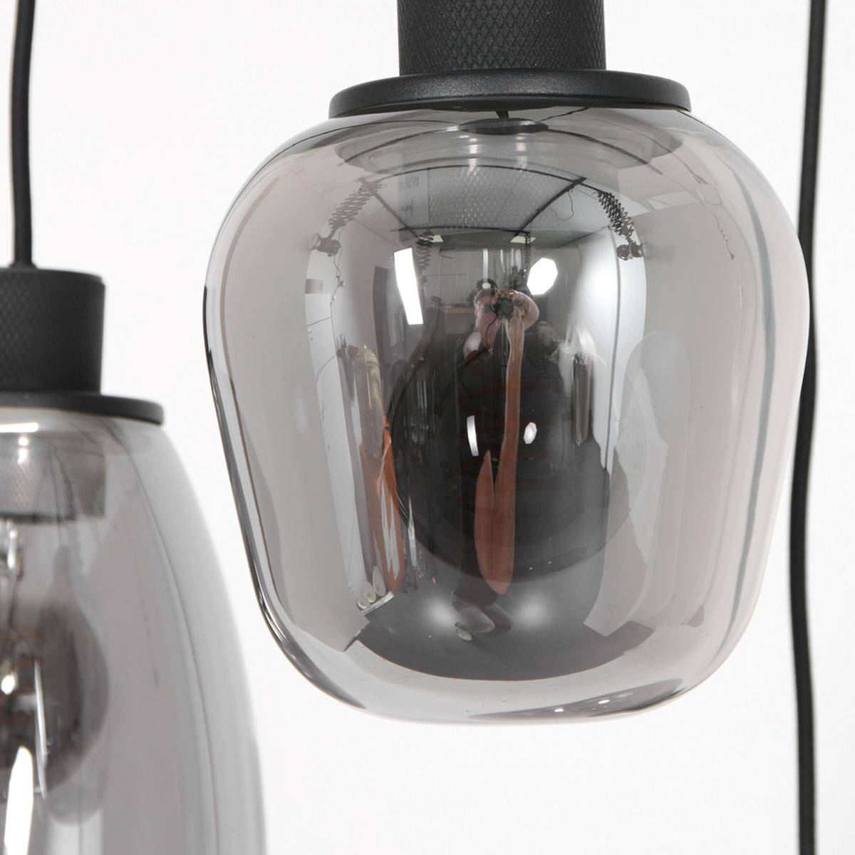 PENDELLEUCHTE  50/60-350/50 cm   - Schwarz, Trend, Glas/Metall (50/60-350/50cm)
