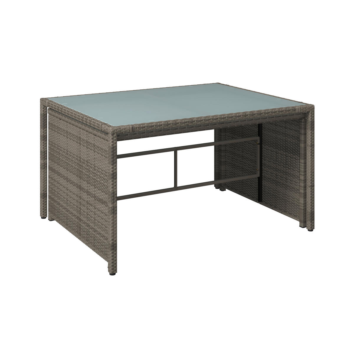 GARTENSET  - Grau, MODERN, Textil/Metall (115/92/74cm) - Ambia Garden