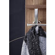 GARDEROBE 4-teilig  in 373/201/35 cm  - Anthrazit/Nussbaumfarben, Design, Glas/Holz (373/201/35cm) - Moderano