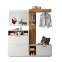 PREDSOBA bela, barve hrasta - barve hrasta/bela, Design, leseni material (177/195/32cm) - MID.YOU