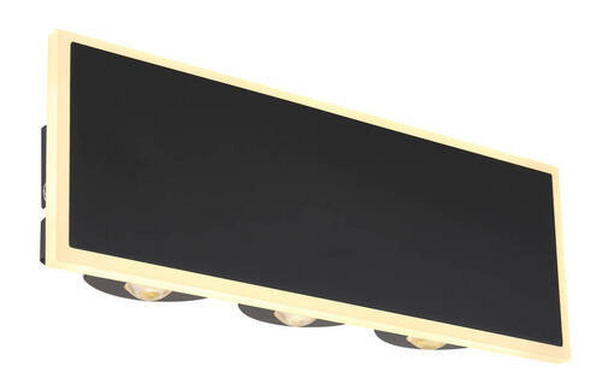 ZIDNA LED LAMPA - prozirna/opal, Osnovno, metal/plastika (25/50/9cm)