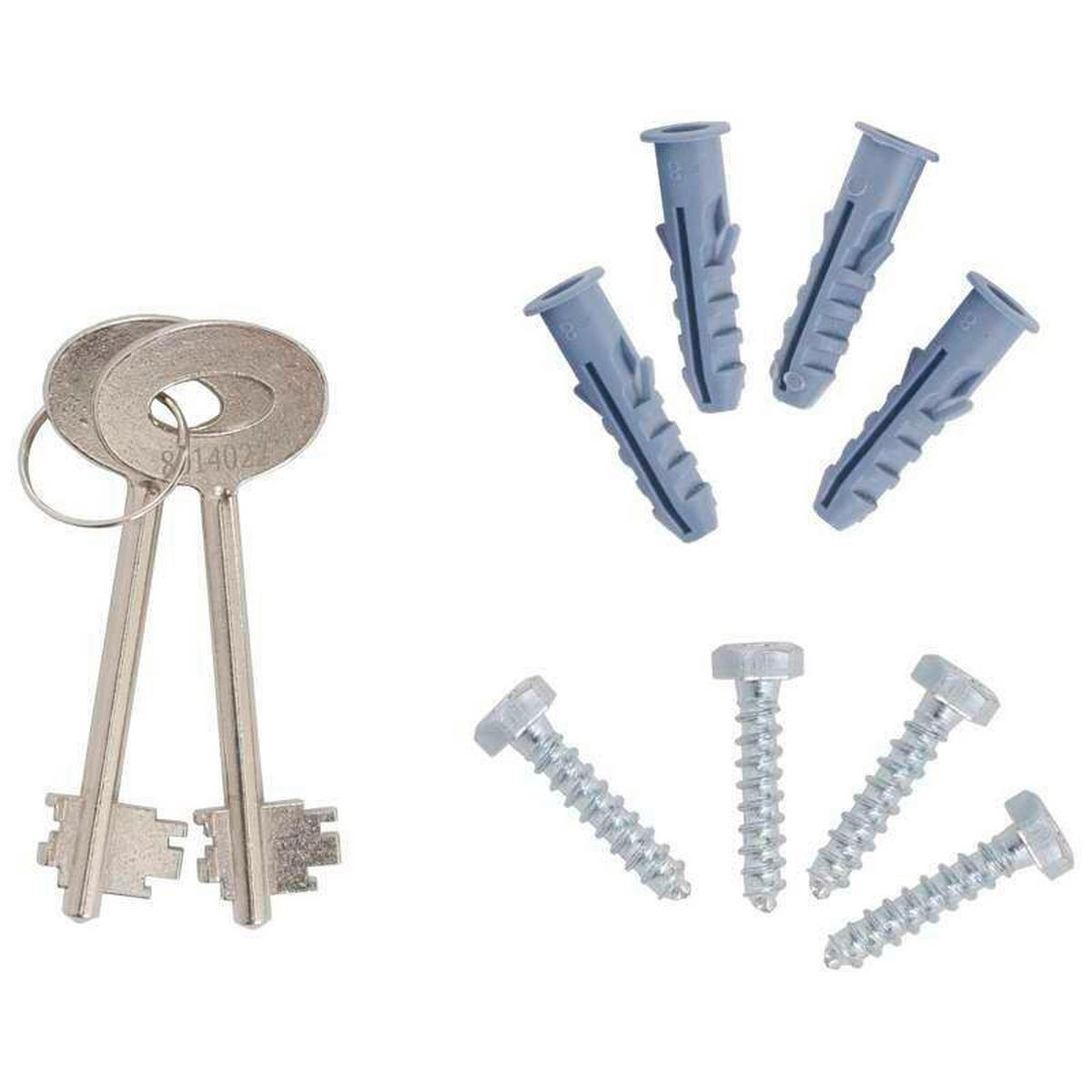 TRESOR - Anthrazit, KONVENTIONELL, Metall (43/30/32cm) - ROTTNER