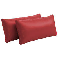 NIERENKISSEN  - Rot, KONVENTIONELL, Leder (65/25cm) - Sit & More