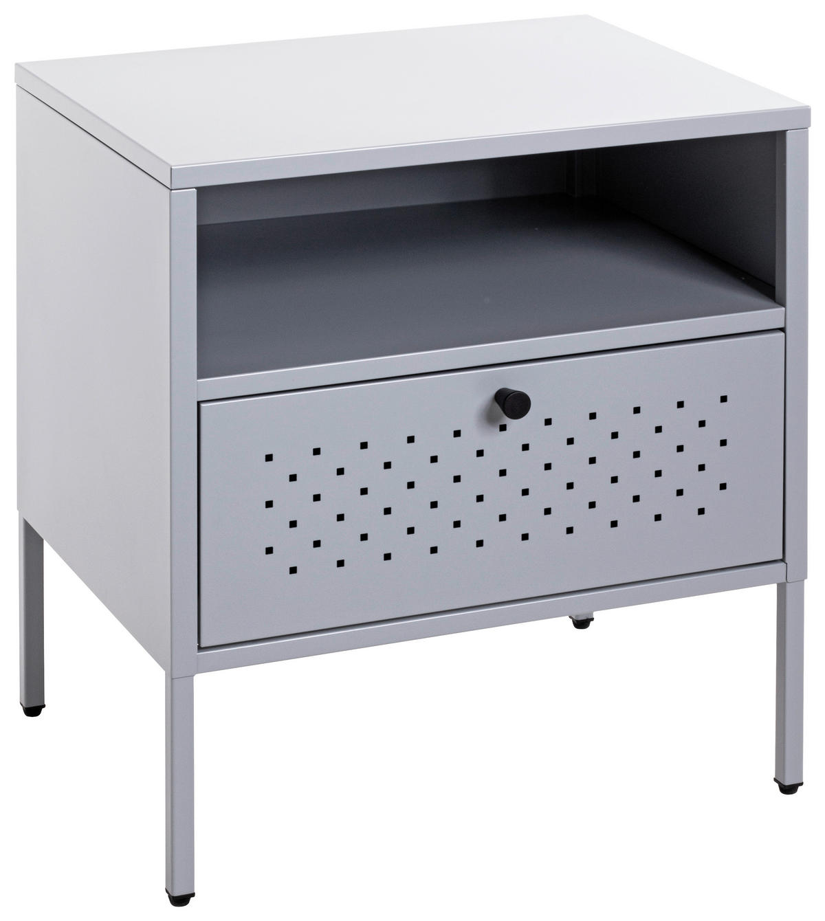 NACHTSCHRANK 45/50/35 cm  - Grau, Design, Metall (45/50/35cm)