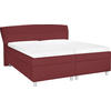 POLSTERBETT Matratze, gepolstertes Kopfteil, Lattenrost, Bettkasten, motorische Verstellbarkeit 160/200 cm  in Rot  - Silberfarben/Rot, KONVENTIONELL, Holz/Textil (160/200cm) - Esposa