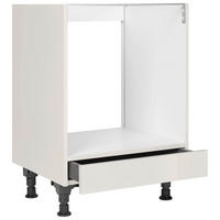 HERDUMBAUSCHRANK 60/87/56 cm  Hellgrau  - Hellgrau, Modern, Holzwerkstoff (60/87/56cm) - Nobilia