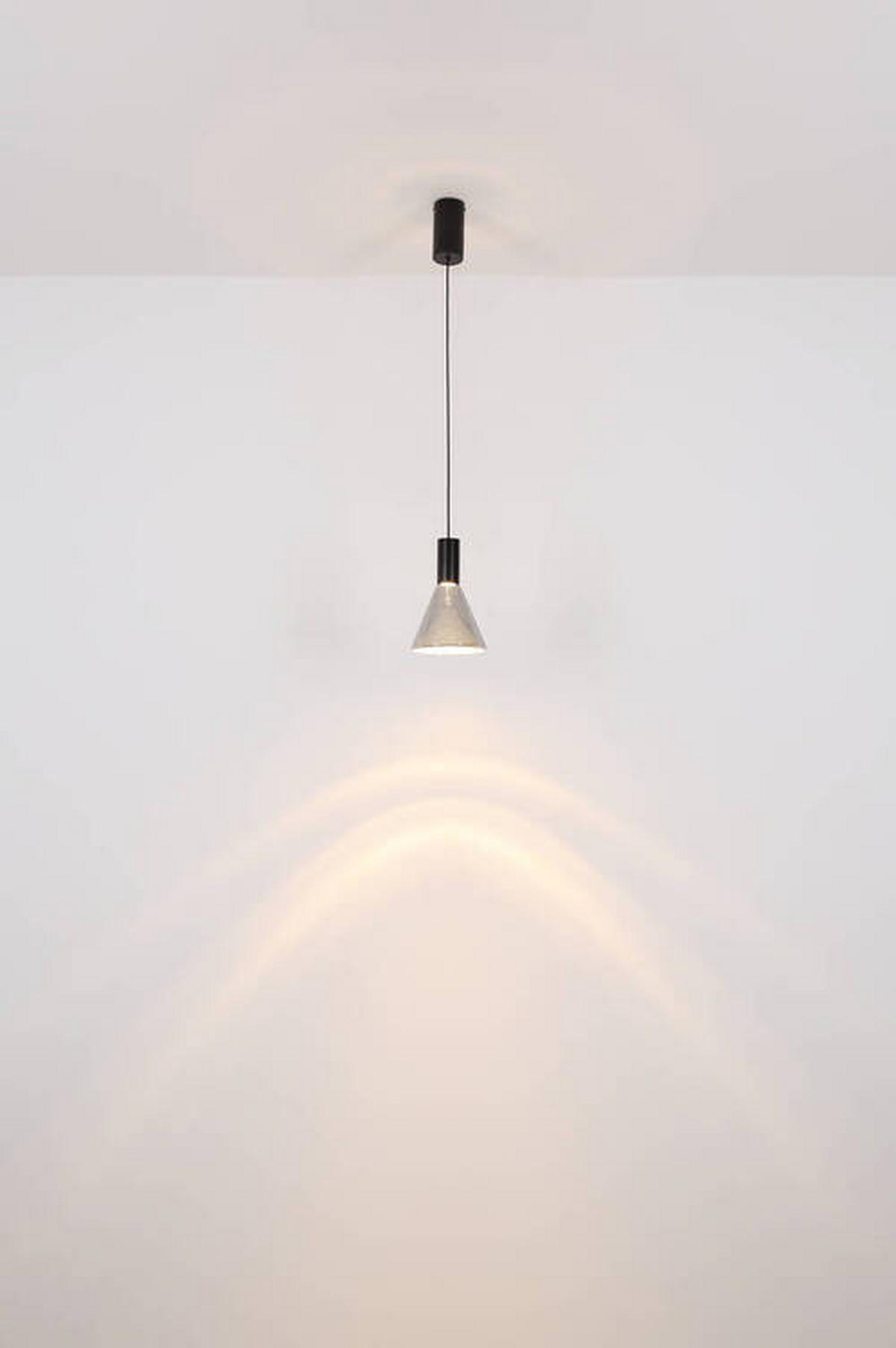LED-HÄNGELEUCHTE 17/150 cm    - Schwarz, Design, Glas/Metall (17/150cm) - Globo