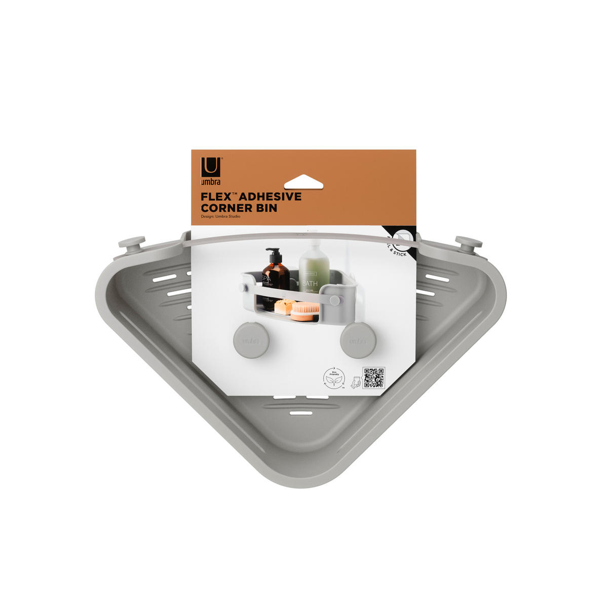 DUSCHABLAGE - Grau, Basics, Kunststoff (19/9/19cm) - Umbra