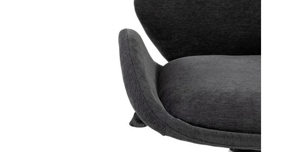 DREHSTUHL in Webstoff Anthrazit - Anthrazit/Weiß, MODERN, Kunststoff/Textil (56/105-115/57cm) - Carryhome