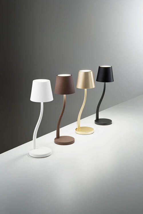 LED-TISCHLEUCHTE Judy 11/36,5 cm   - Rostfarben, Design, Metall (11/36,5cm) - Fabas Luce
