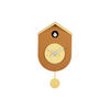 WANDUHR  Hellgelb  - Hellgelb, Basics, Kunststoff (17,5/9/33cm) - Karlsson
