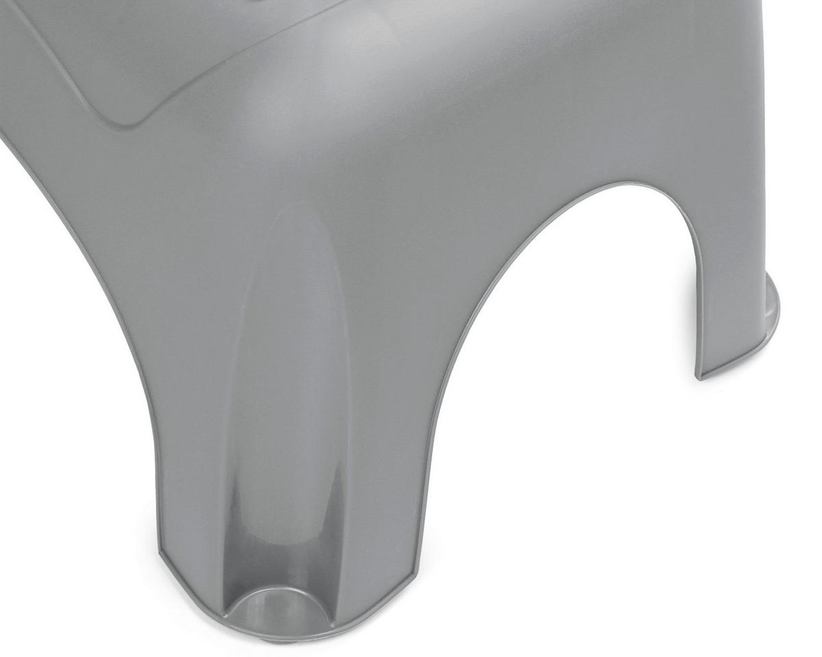 TRITTHOCKER Grau  - Grau, Basics, Kunststoff (44/23,5/31cm) - Ambia Garden