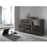 SIDEBOARD Hochglanz, melaminharzbeschichtet Grau - Silberfarben/Grau, Design, Holzwerkstoff/Kunststoff (135/70/34cm) - CARRYHOME