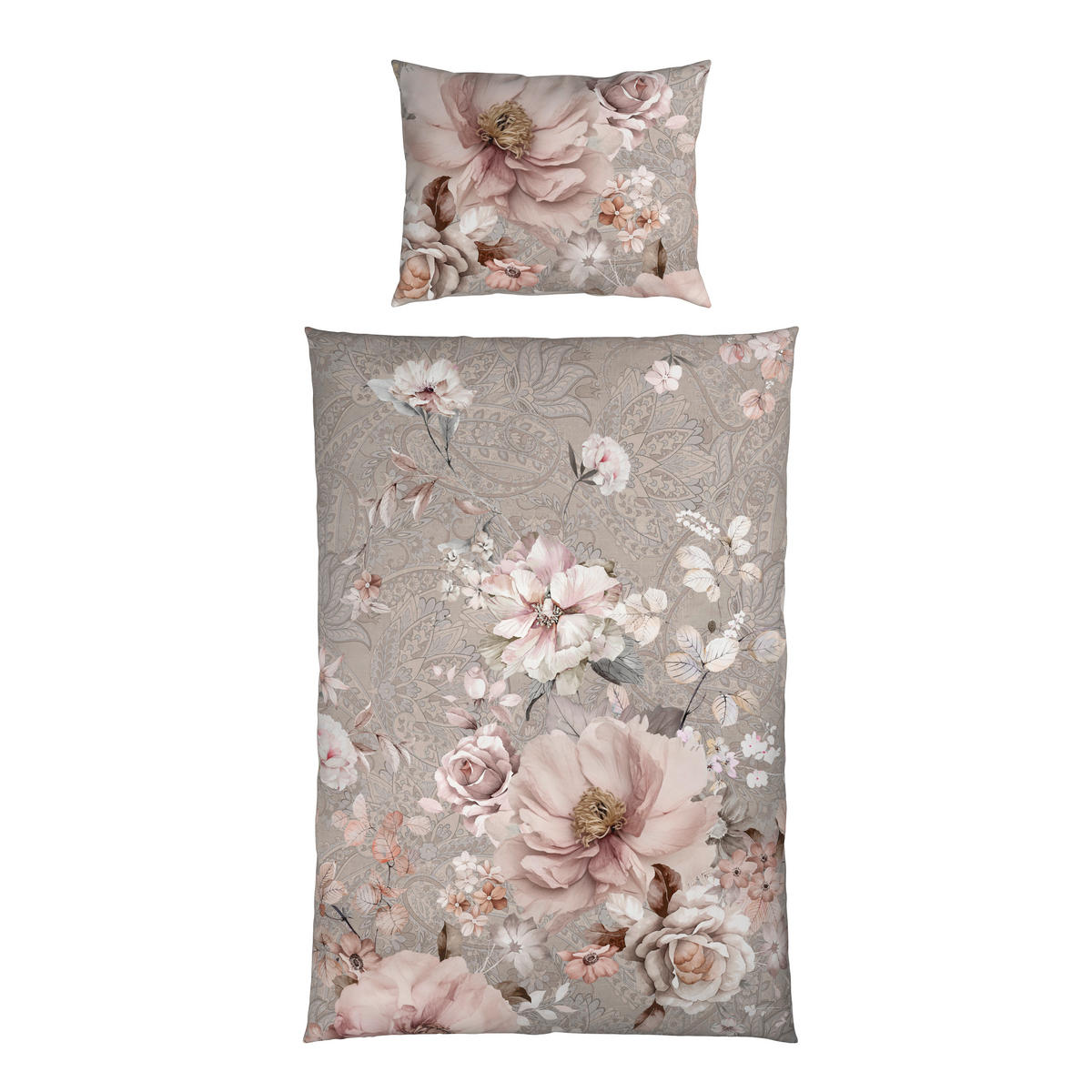 BETTWÄSCHE 2-teilig Satin 140/200 cm  - Multicolor, Textil (140/200cm) - Esposa