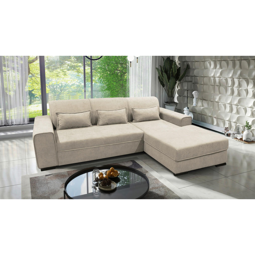 MID.YOU ROHOVÁ SEDAČKA, textil, béžová