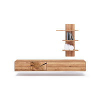 WOHNWAND 2-teilig  in Wildeiche  220/136,5/40 cm  - Wildeiche, Basics, Holz (220/136,5/40cm) - Livetastic