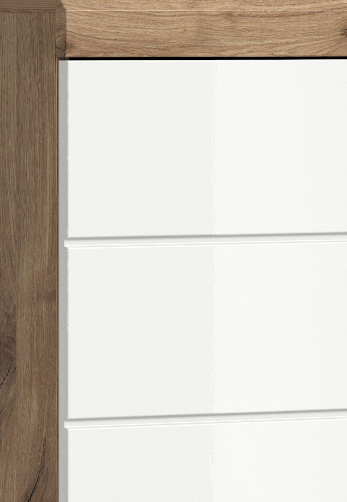 BADEZIMMER 4-teilig  in 171 cm  - Chromfarben/Eichefarben, MODERN, Glas/Holzwerkstoff (171cm) - MID.YOU