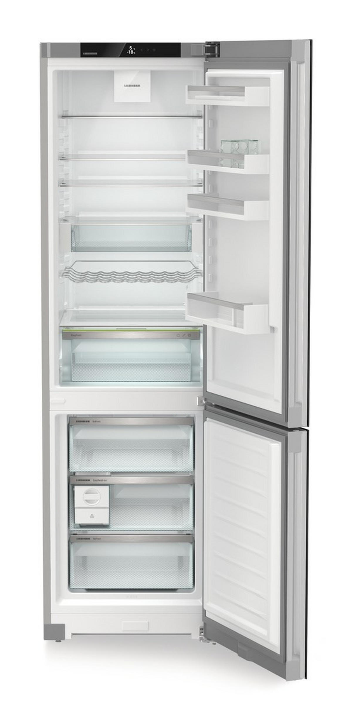 KÜHL-GEFRIER-KOMBINATION CNGBC5723  - Edelstahlfarben, Basics, Metall (59,7/201,5/68,2cm) - Liebherr