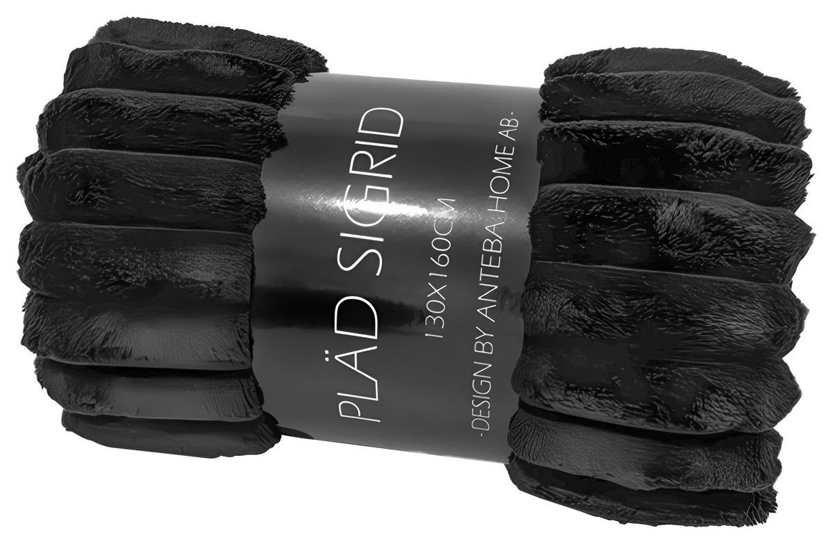 FILT 130/160 cm  - svart, Design, textil (130/160cm)