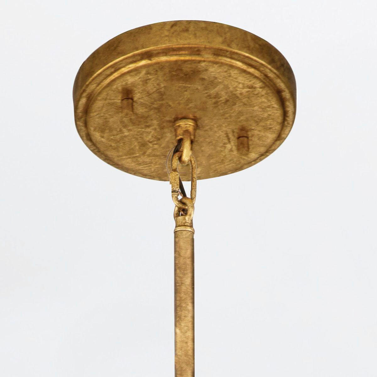 HÄNGELEUCHTE Quintiesse 113/53,3/53,3 cm  - Goldfarben, KONVENTIONELL, Glas/Metall (113/53,3/53,3cm) - Elstead Lighting