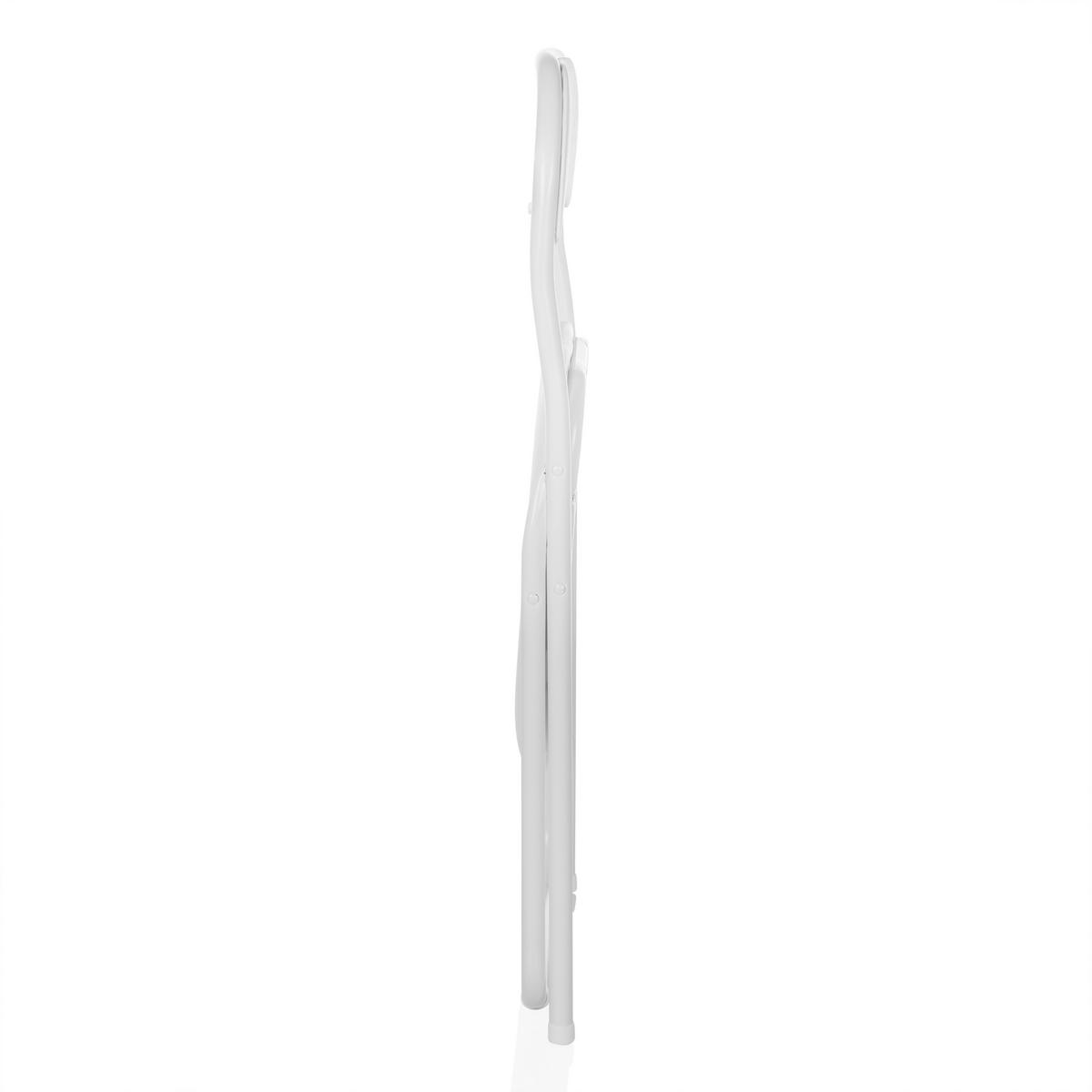 KLAPPSTUHL in Metall Weiß  - Weiß, MODERN, Metall (44/81/48cm) - MID.YOU