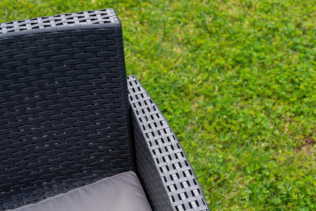 SET DE MOBILIER PENTRU BALCON  5 piese  - antracit/gri, Modern, plastic