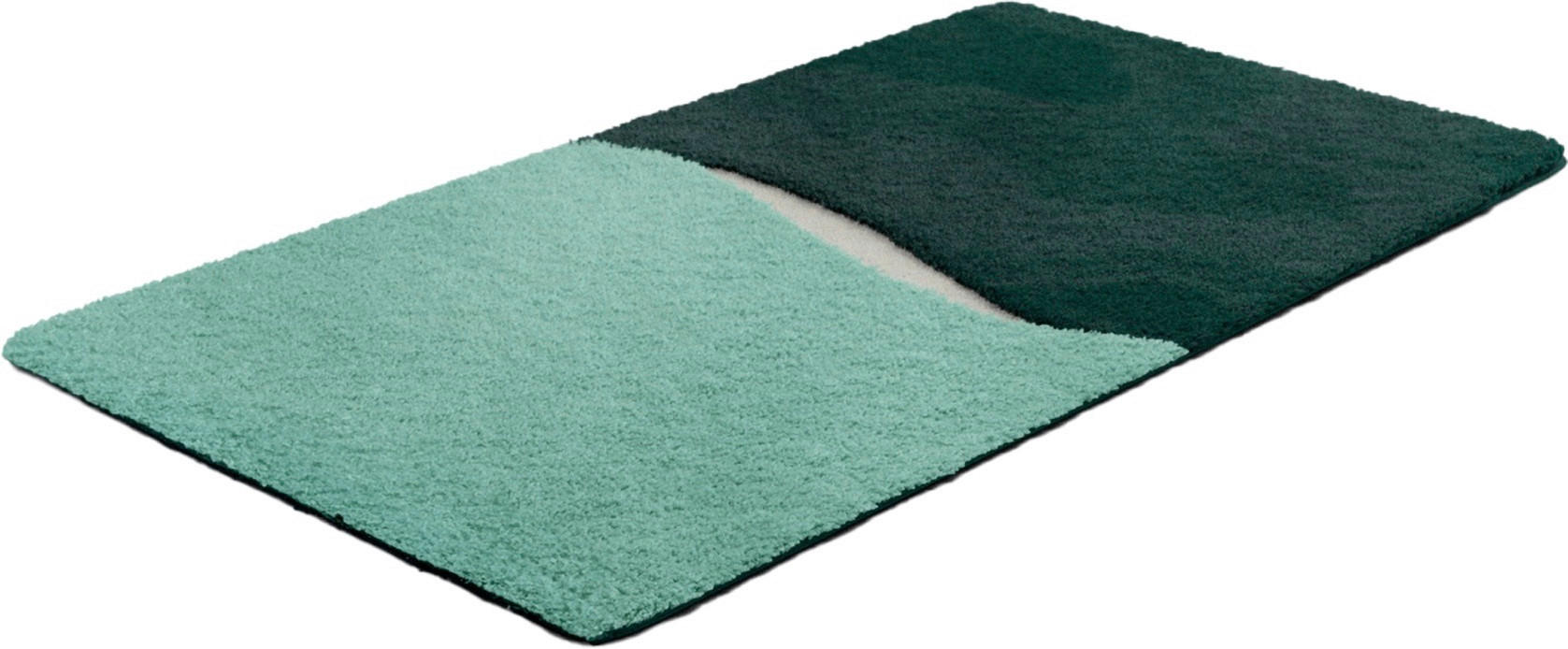 BADEMATTE Mintgrün 60/100 cm  - Mintgrün, Basics, Kunststoff/Textil (60/100cm) - Grund