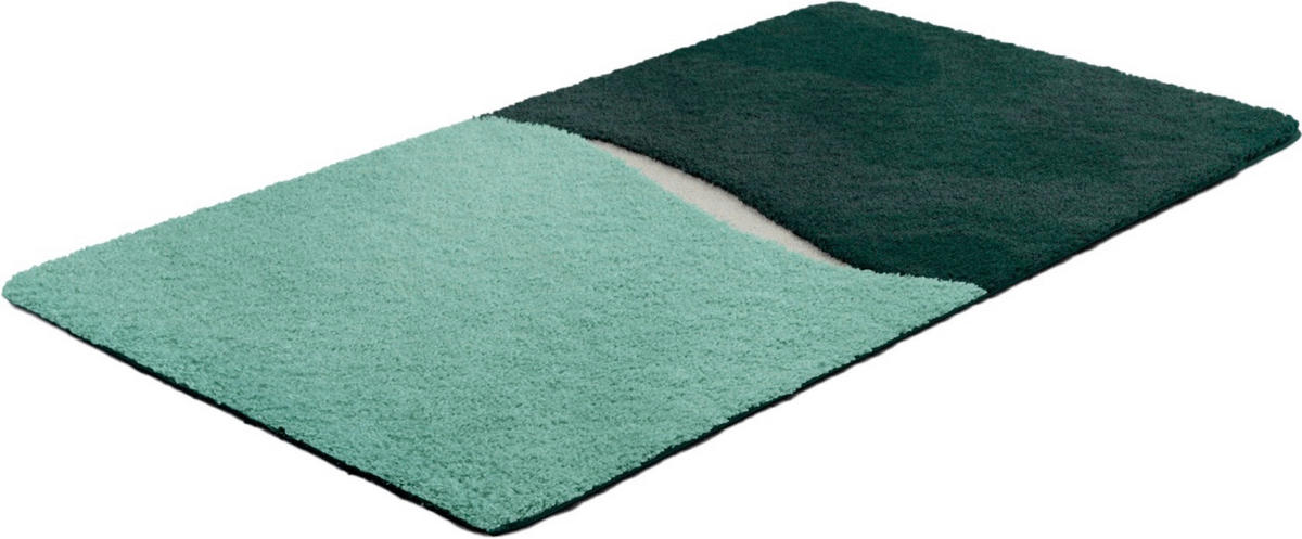 BADEMATTE GRUND Mintgrün 60/100 cm  - Mintgrün, Basics, Kunststoff/Textil (60/100cm) - Grund