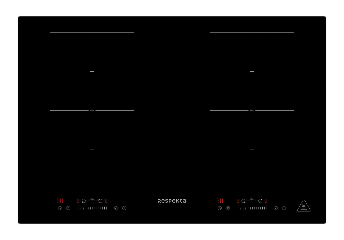 BACKOFENSET ASET1208800I  - Edelstahlfarben/Schwarz, Trend, Glas/Metall (59,5/59,5/56,5cm) - Respekta