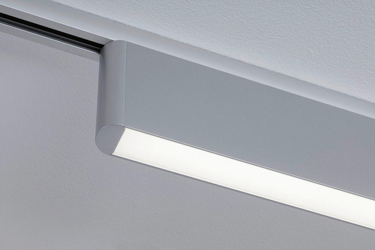 SCHIENENSYSTEM-STRAHLER 37,2/7,4/2,3 cm  - Chromfarben, Basics, Metall (37,2/7,4/2,3cm) - Paulmann