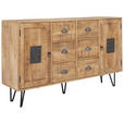 SIDEBOARD 150/90/40 cm  - Hellbraun/Naturfarben, LIFESTYLE, Holz/Metall (150/90/40cm) - Landscape