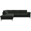 Freisteller von Livetastic ECKSOFA Waldgrün Chenille, Webstoff, Flachgewebe.