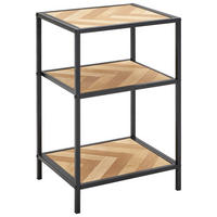 REGAL  42/64/35 cm Naturfarben, Schwarz  - Schwarz/Naturfarben, Design, Holz/Holzwerkstoff (42/64/35cm) - MID.YOU