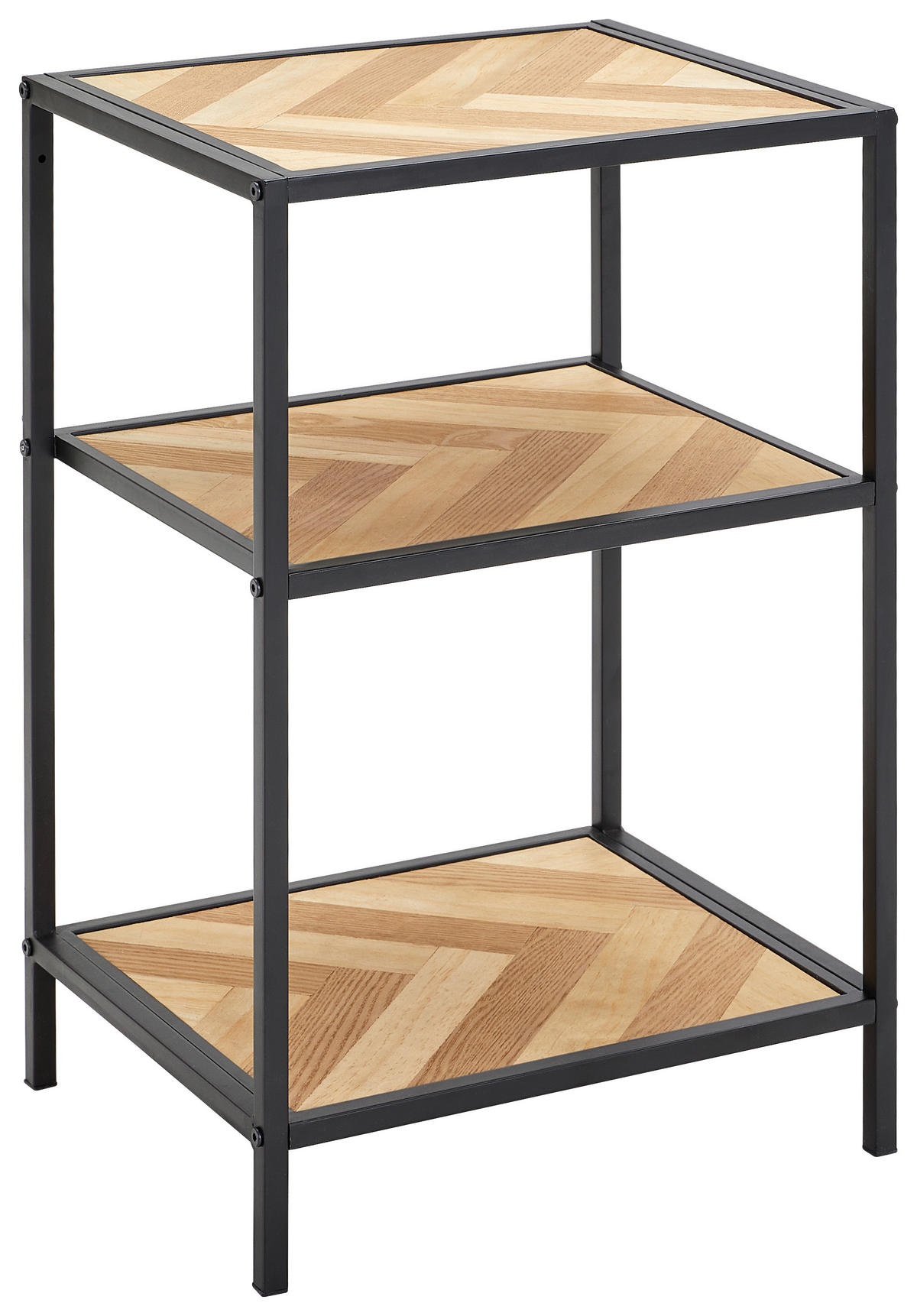 REGAL  42/64/35 cm Naturfarben, Schwarz  - Schwarz/Naturfarben, Design, Holz/Holzwerkstoff (42/64/35cm) - MID.YOU