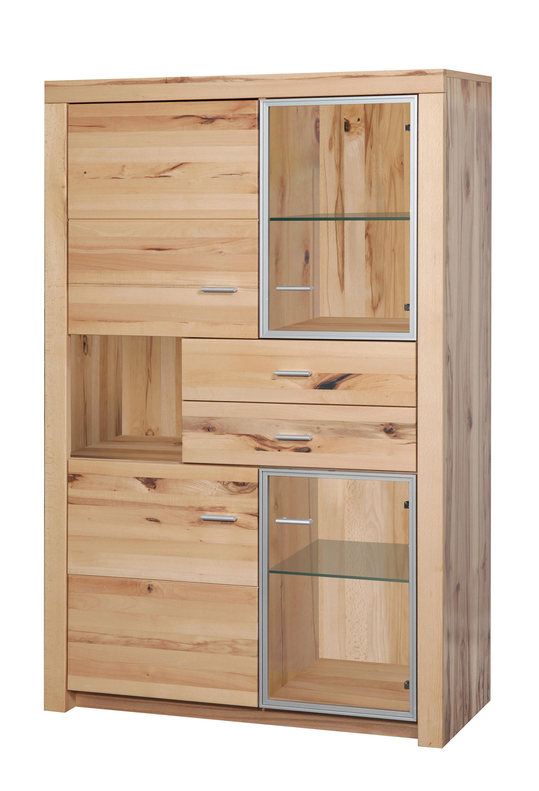 VISOKA KOMODA   102/166/38 cm    - Konvencionalno, drvo (102/166/38cm) - Valnatura